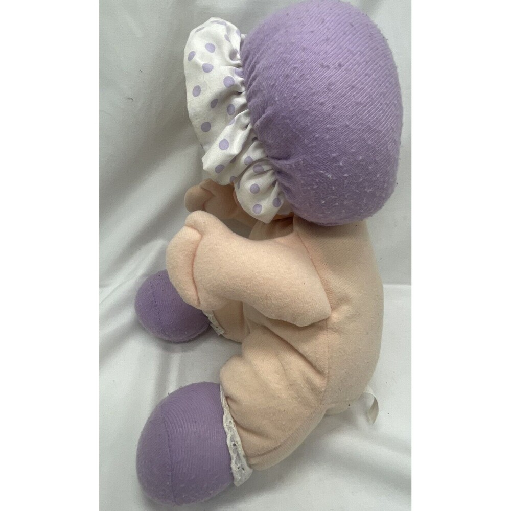 Vtg HK City Toys Baby Doll Plastic Face Cream and Purple Pokadot Hat RARE - Picture 7 of 16